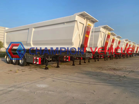 35CBM U Shape 3 Axle Dump Semi Trailer