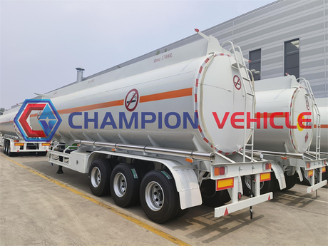 42CBM Aluminum Alloy 3 Axle Oil Tanker Trailer