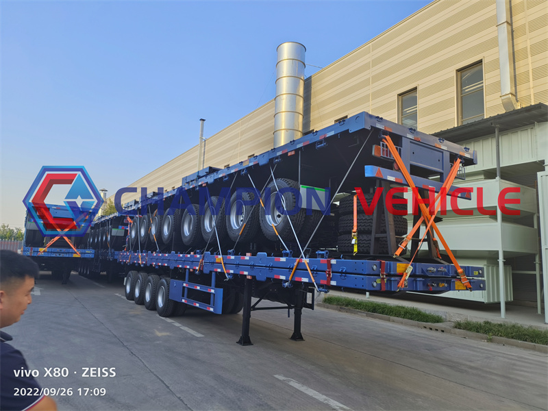 40ft 4 Axle Flatbed Semi Trailer